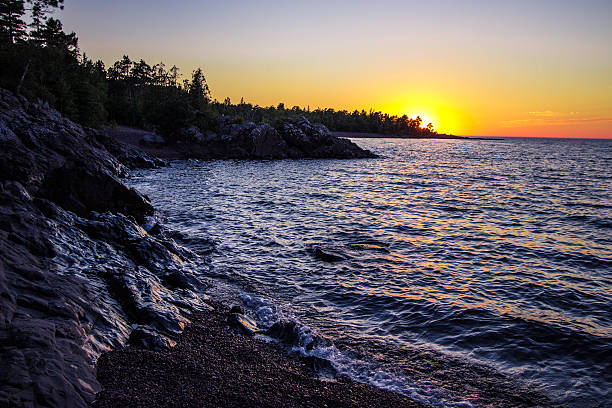 Wilderness Lake Superior Sunset