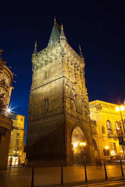 istock Th Powder Tower in prague, Czech 588227886