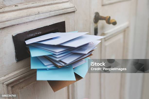 Jampacked Mit Dem Post Stockfoto und mehr Bilder von Briefkasten - Briefkasten, Post, Voll