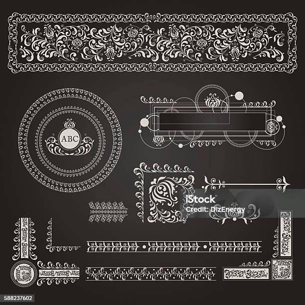 Main Frame Pattern Frame Pattern Stock Illustration - Download Image Now - Abstract ...