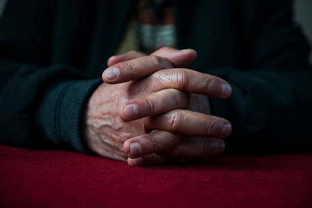 istock Close up of a senior man's hands 588240238