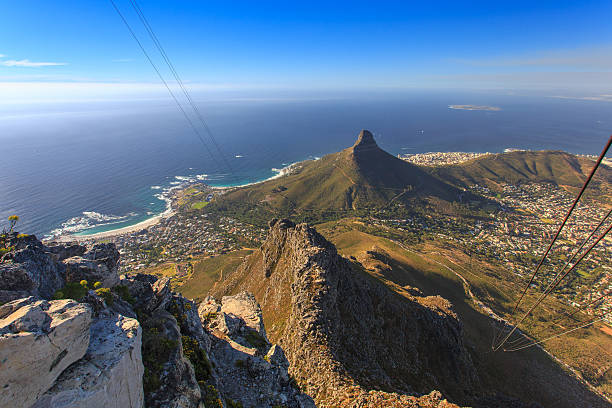 istock Table Mountain on Lion's Head  ,Cape Town,  South Africa 588246100