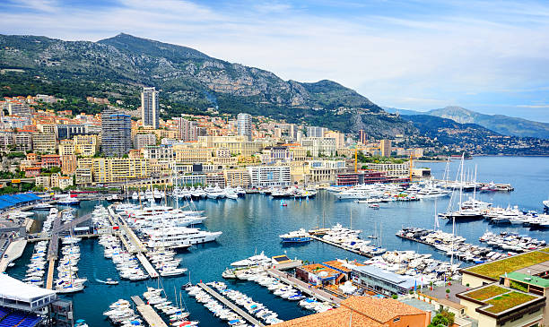Monaco Harbour Harbour of Monte Carlo, Monaco monaco stock pictures, royalty-free photos & images
