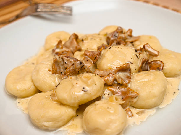istock Gnocchi with chanterelle mushrooms 588260884