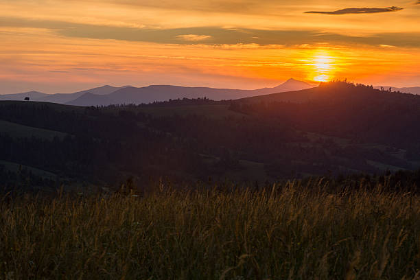istock Mountain range on the background of the sunset 588263766