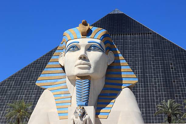 Luxor Las Vegas Las Vegas, United States - April 14, 2014: Luxor resort view in Las Vegas. It is one of 10 largest hotels in the world with 4,408 rooms. las vegas metropolitan area luxor luxor hotel pyramid stock pictures, royalty-free photos & images