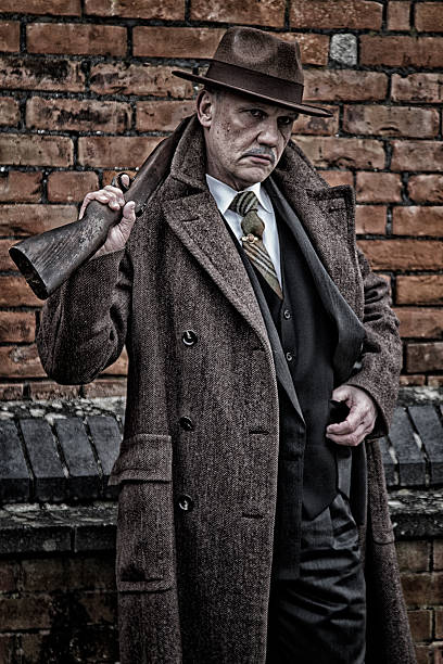 Man In Gangster Costume Stock Photo - Download Image Now - 1920-1929, 1930-1939,  Chicago - Illinois - iStock