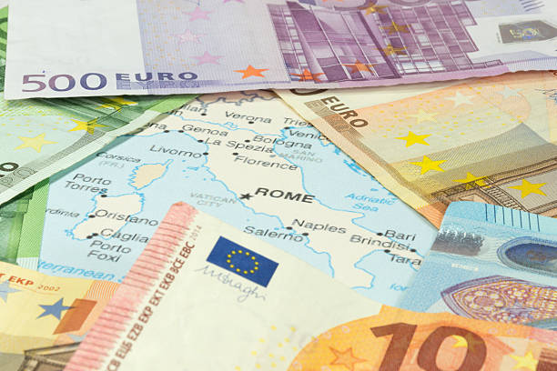 istock Italian map and money 588268742