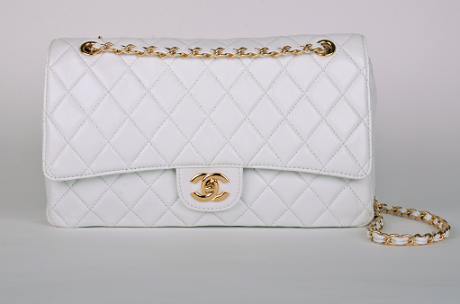 White Chanel Bag Stock Photo - Download Image Now - Chanel - Designer  Label, Bag, Chanel Couture - iStock
