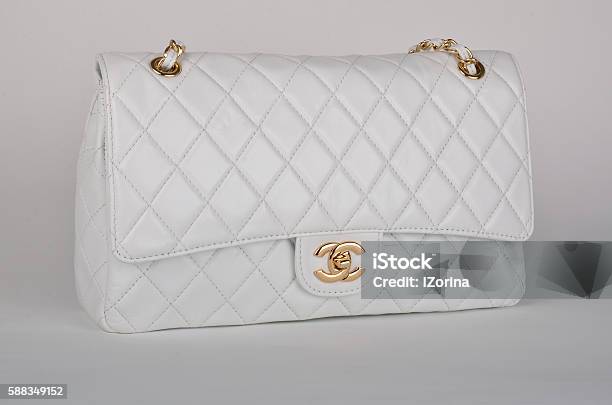 White Chanel Bag Stock Photo - Download Image Now - Chanel - Designer Label,  Arts Culture and Entertainment, Bag - iStock