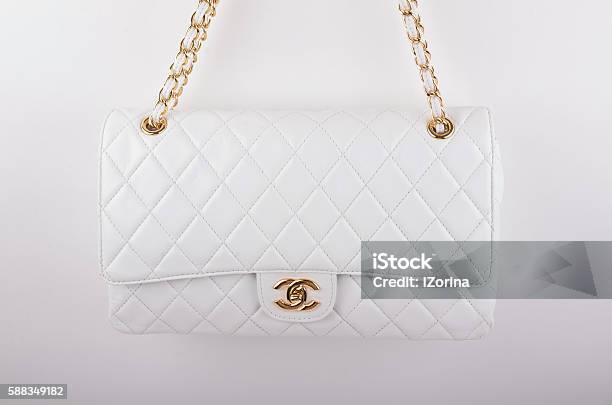 White Chanel Bag Stock Photo - Download Image Now - Chanel - Designer Label,  Bag, Arts Culture and Entertainment - iStock