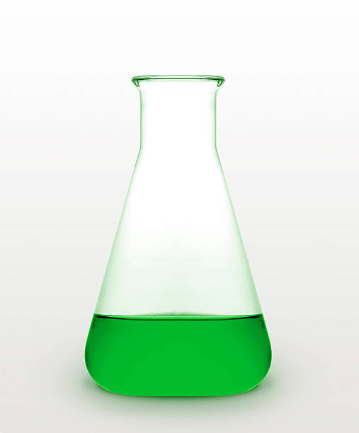 istock Test-tubes isolated on white. Laboratory glassware 588349324