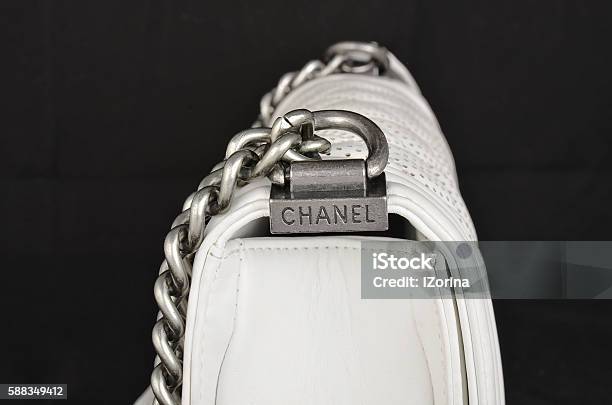 White Chanel Bag Stock Photo - Download Image Now - Chanel