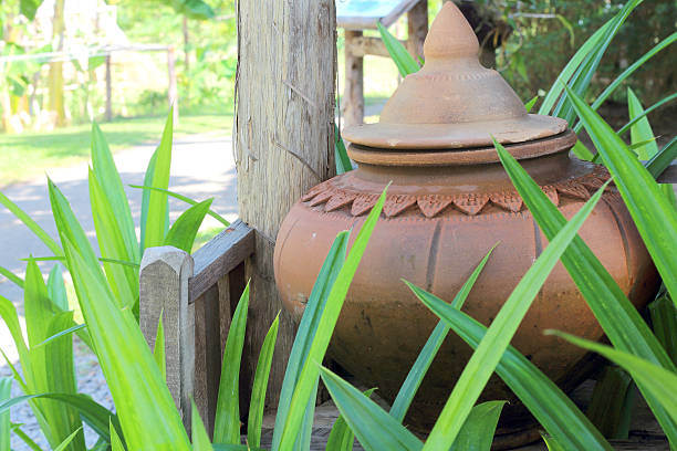Water jar ancient style in Thailand