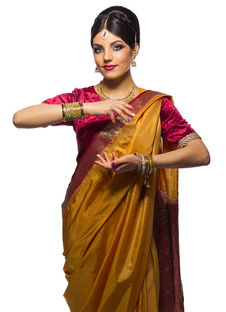 istock Indian woman isolated 588350688