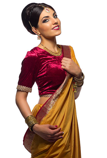 istock Indian woman isolated 588350746