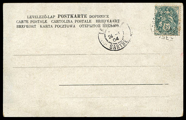 istock vintage blank postcrd from France in early 1900s 588351072