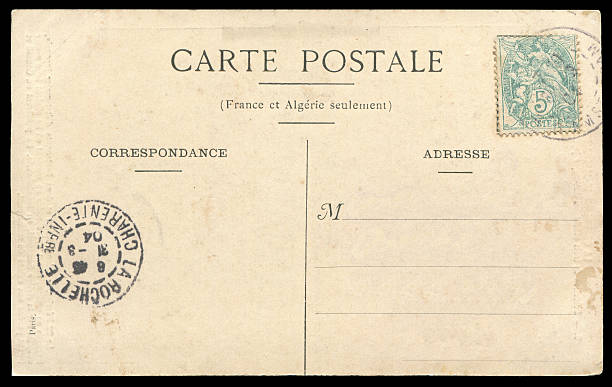 istock vintage blank postcrd from France in early 1900s 588351364