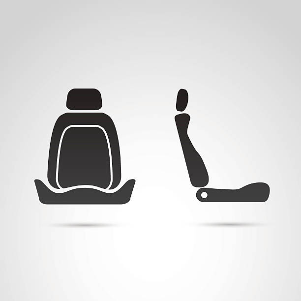 illustrations, cliparts, dessins animés et icônes de icône de siège d’auto. - vehicle seat illustrations