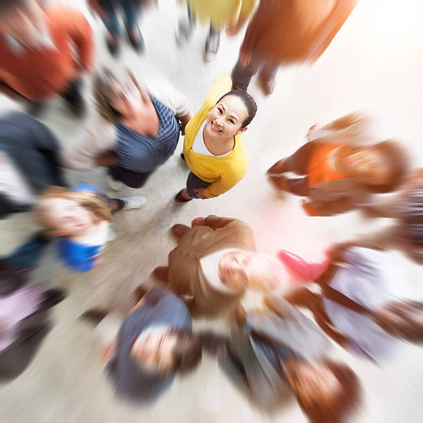 istock Diverse People Friendship Togetherness Happiness Aerial View Con 588355774