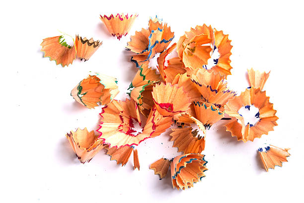 istock pencil shavings on white background 588357022