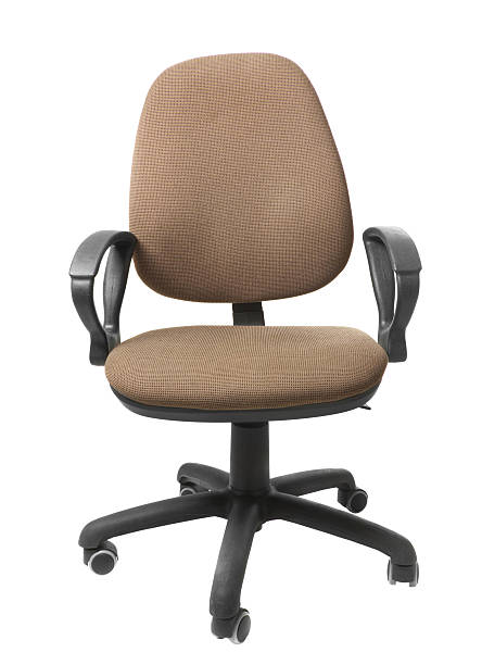 istock Office chair on wheels. Isolated 588357208