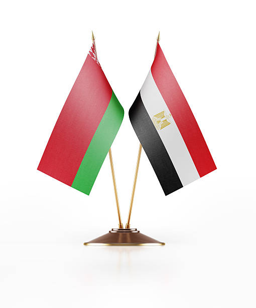istock Miniature Flag of Belarus and Egypt 588357838