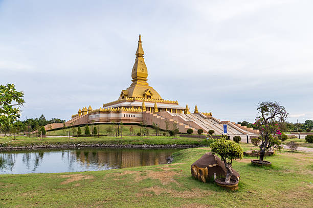 istock famous Maha Mongkol Bua Pagoda in Roi-ed Thailand. 588361056