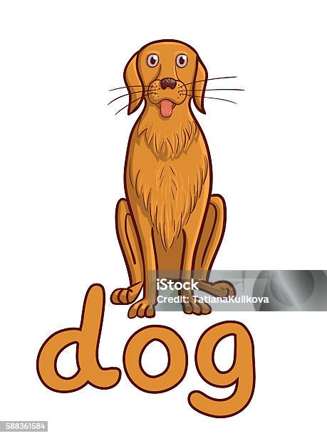 Hand Drawn Of Dog With Lettering Stock Illustration - Download Image Now -  Alphabet, Animal, Animal Body Part - iStock