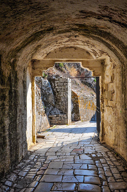 The tunnel in the fortress wall.