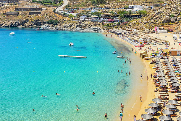 istock Famous Paradise Beach - Mykonos, Greece 588365302