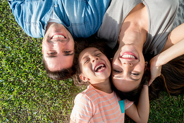 istock Family having fun at the park 588367496