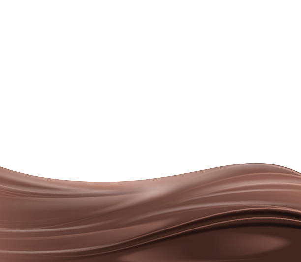 Abstract chocolate background Abstract wave of chocolate background. Realistic vector illustration chocolate stock illustrations