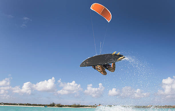 istock Kite Surfing Man In The Caribbean 588369470