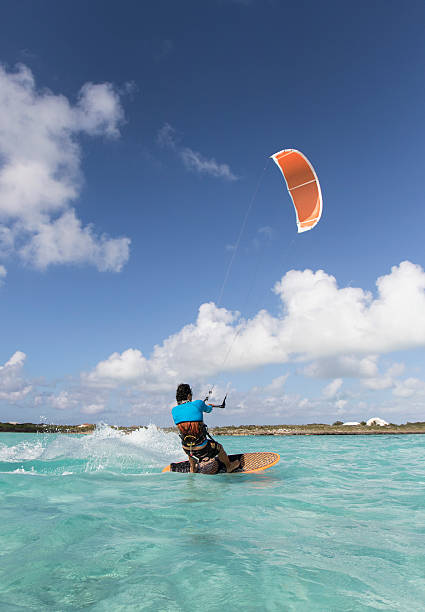 istock Kite Surfing Man In The Caribbean 588369488