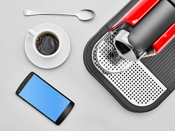 Coffee Machine Table Top View 3,600+ Top View Coffee Machine Stock Photos, Pictures & Royalty-Free ...