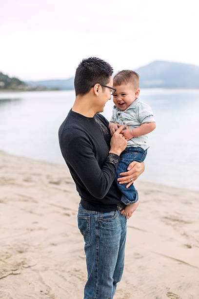 istock Young ethnic father having a special moment 588374014