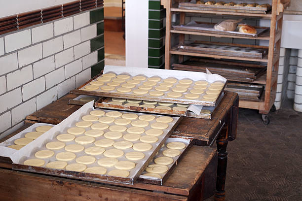 istock Trays of Cookies ready for baking in the Kitchen 588374388
