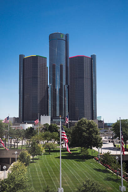 istock Renaissance Centre - Detroit, Michigan, USA 588377110