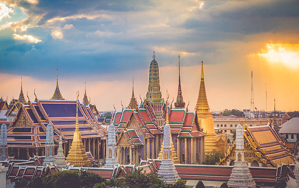 istock Bangkok City Pillars Shrine and Wat Phra Kaew 588378886