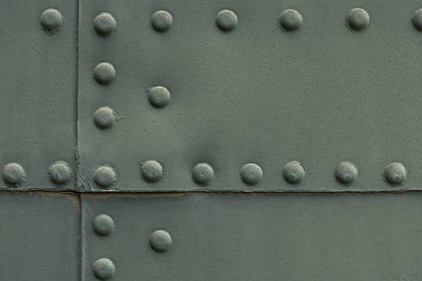 istock Ratro Style Background with old military airplane body. 588385156