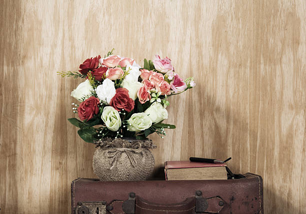 istock Bouquet in old Vase on the bag 588386584