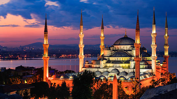Sunrise over The Blue Mosque, Istanbul, Turkey