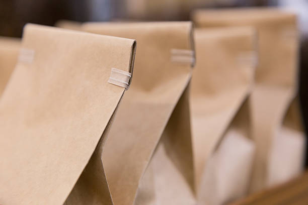 istock Wrapped paper brown bags 588388598