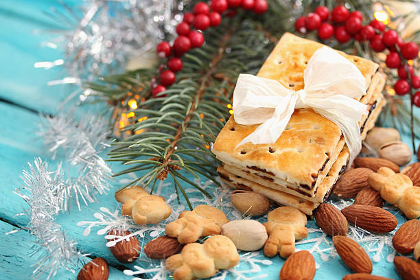 istock Festive cookies with raisins 588391116