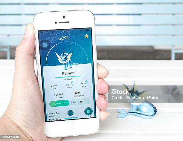 Pokemon Go Game Rainer Stock Photo - Download Image Now - Adventure, Animals Hunting, Bubble