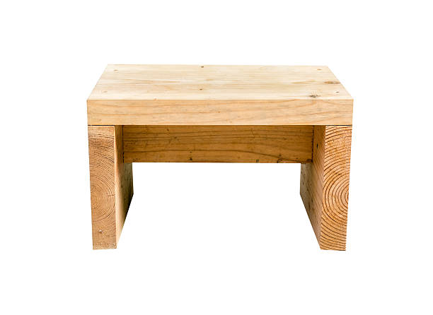 istock Stool wooden. Isolated on white background with copy space 588394114