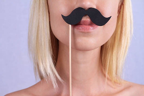 istock Upper lip hair removal 588395792