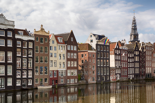 Amsterdam, capital of the Netherlands, has more than one hundred kilometres of canals, about 90 islands and 1,500 bridges.
