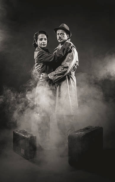 istock Film noir romantic scene 588396982